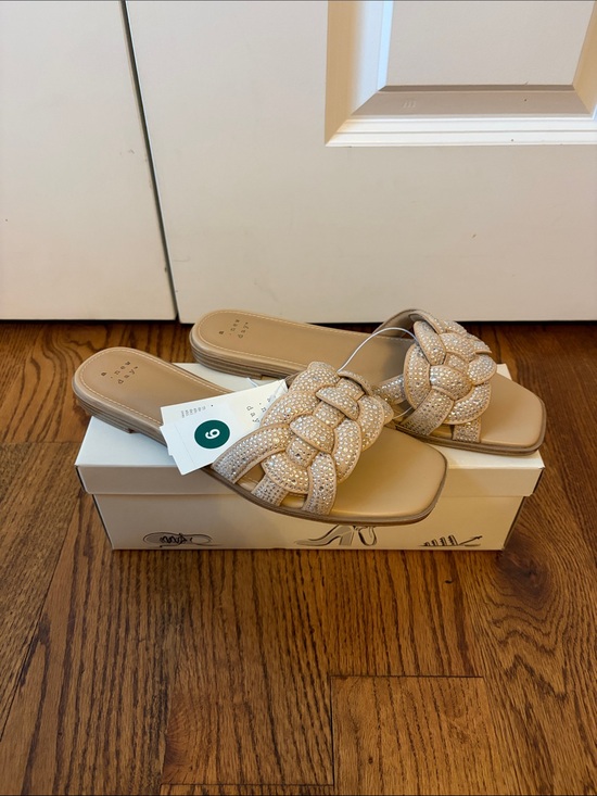 a new day Shoes - a new day Maggie Embellished Braided Slide Sandals Women’s Size 9 New with Tags